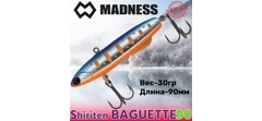 Воблер Madness (Vib) Shiriten Baguette 90мм #R07-Ginpun Blue Back Yamame- фото2