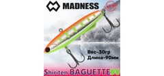 Воблер Madness (Vib) Shiriten Baguette 90мм #R09-Ginpun Orange Back Yamame- фото2