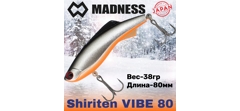 Воблер Madness (Vib) Shiriten Vibe 80мм 38гр #PS10-Silver Black- фото2