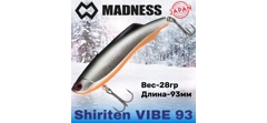 Воблер Madness (Vib) Shiriten Vibe 93мм 28гр #S10-Silver Black- фото2