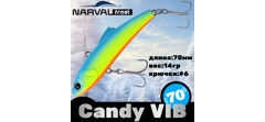 Воблер Narval Frost Candy (Vib) 70 #004-Blue Back Chartreuse- фото2