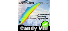 Воблер Narval Frost Candy (Vib) 80 #004-Blue Back Chartreuse- фото2