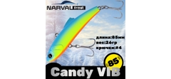 Воблер Narval Frost Candy (Vib) 85 #004-Blue Back Chartreuse- фото2