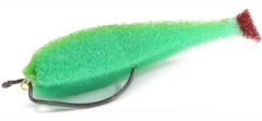 Поролоновая рыбка Lex Porolonium Classic Fish 8 OF2 GBLB (зеленое тело/салатовая спина/красный хвост)- фото