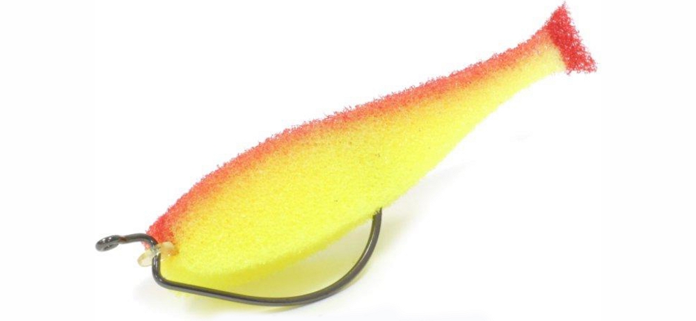 Поролоновая рыбка Lex Porolonium Classic Fish 8 OF2 YRB (желтое тело/красная спина/красный хвост) - фото