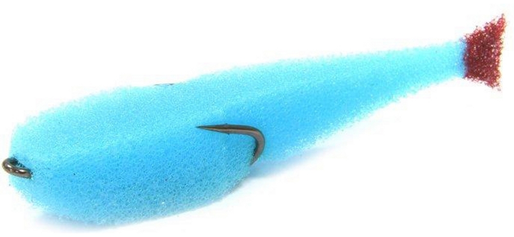 Поролоновая рыбка Lex Porolonium Classic Fish CD 12 BL (синее тело/красный хвост) (упак. 5шт) - фото