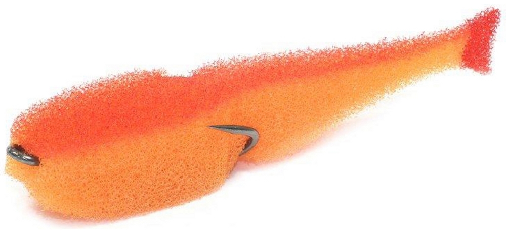 Поролоновая рыбка Lex Porolonium Classic Fish CD 12 ORB (оранжевое тело/красная спина/красный хвост) (упак. 5шт) - фото