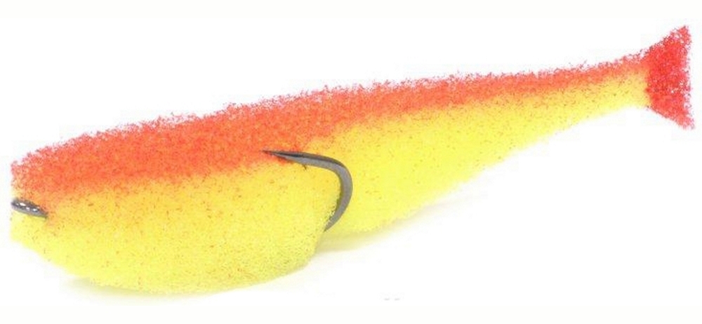 Поролоновая рыбка Lex Porolonium Classic Fish CD 12 YRB (желтое тело/красная спина/красный хвост) (упак. 5шт) - фото