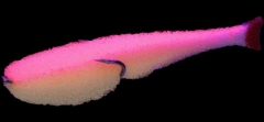 Поролоновая рыбка Lex Porolonium Classic Fish CD UV 7 WPNB (белое тело/розовая спина/красный хвост)- фото2