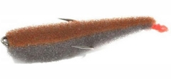 Поролоновая рыбка Lex Porolonium Zander Fish 9 GO (серое тело/оранжевая спина/красный хвост) (упак. 5шт)