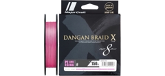 Шнур Major Craft Dangan Braid X 150m (розовый) DBXE8-150PK #0.6/0.06mm 12lb/5.4kg- фото