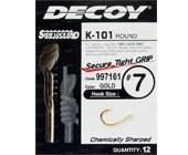 Крючки одинарные Decoy K-101 Round 