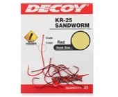 Крючки одинарные Decoy KR-25 SANDWorm 