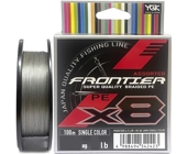 Шнур YGK Frontier Assorted x8 100m (серый)
