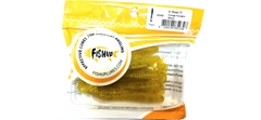 Силикон FishUp U-Shad 3.0'' (9шт) #049 - Orange Pumpkin/Black (уценка)- фото