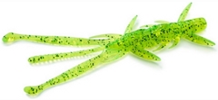 Силикон FishUp Shrimp 3.0" (9 шт) #026 - Flo Chartreuse/Green