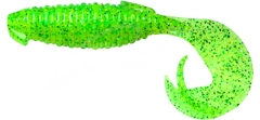 Силикон Keitech Flapper Grub 4.0" #424S Lime/Chartreuse