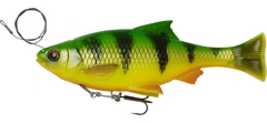 Воблер Savage Gear 4D Line Thru Pulse Tail Roach 18cm 90гр SS #Firetiger