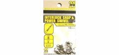 Застёжка с вертлюжком Pontoon 21 Interlock & Power Swivel , черн., 10шт.уп., #05, 12кг.