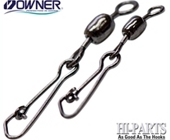 Застёжки c вертлюжком Owner 52567 Hooked Snap Swivel